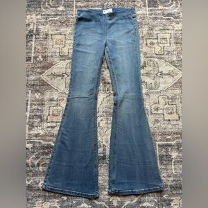Free People Light Blue Flare Jeans